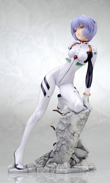 rei ayanami long hair figure