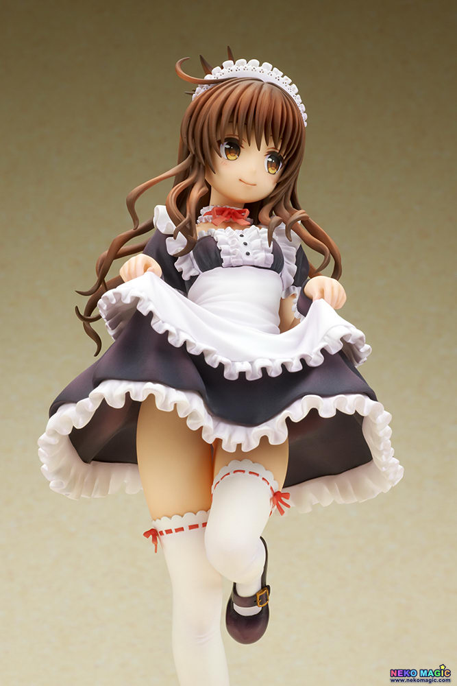 To LoveRu Darkness Yuki Mikan Maid Style 1 7 PVC Figure By QuesQ