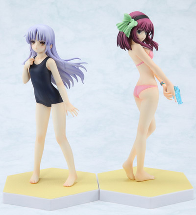 Angel Beats Yuri Kanade Set Dengeki Special Ver 1 10 Pvc Figure By Wave Neko Magic