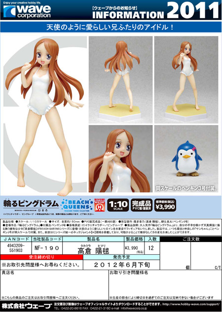 Mawaru Penguindrum Takakura Himari 1 10 Pvc Figure By Wave Neko Magic