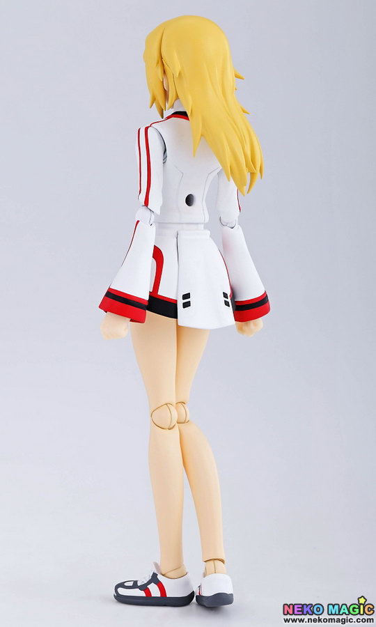 The cosplay of the uniform of Charlotte in Infinite Stratos