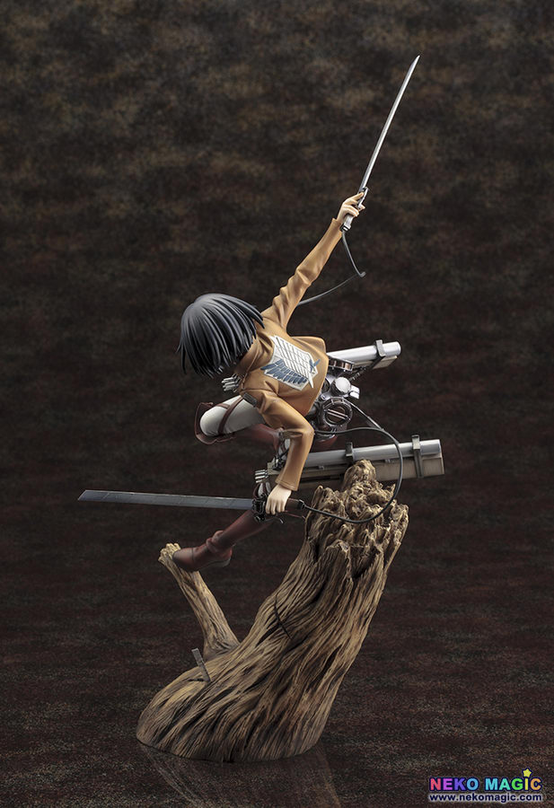 mikasa ackerman resin statue