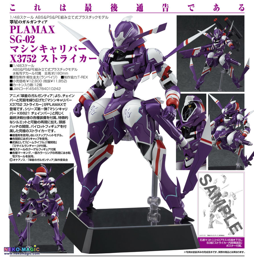 Gargantia On The Verdurous Planet Machine Caliber X3752 Striker Plamax Sg 02 1 48 Plastic Model Kit By Max Factory Neko Magic