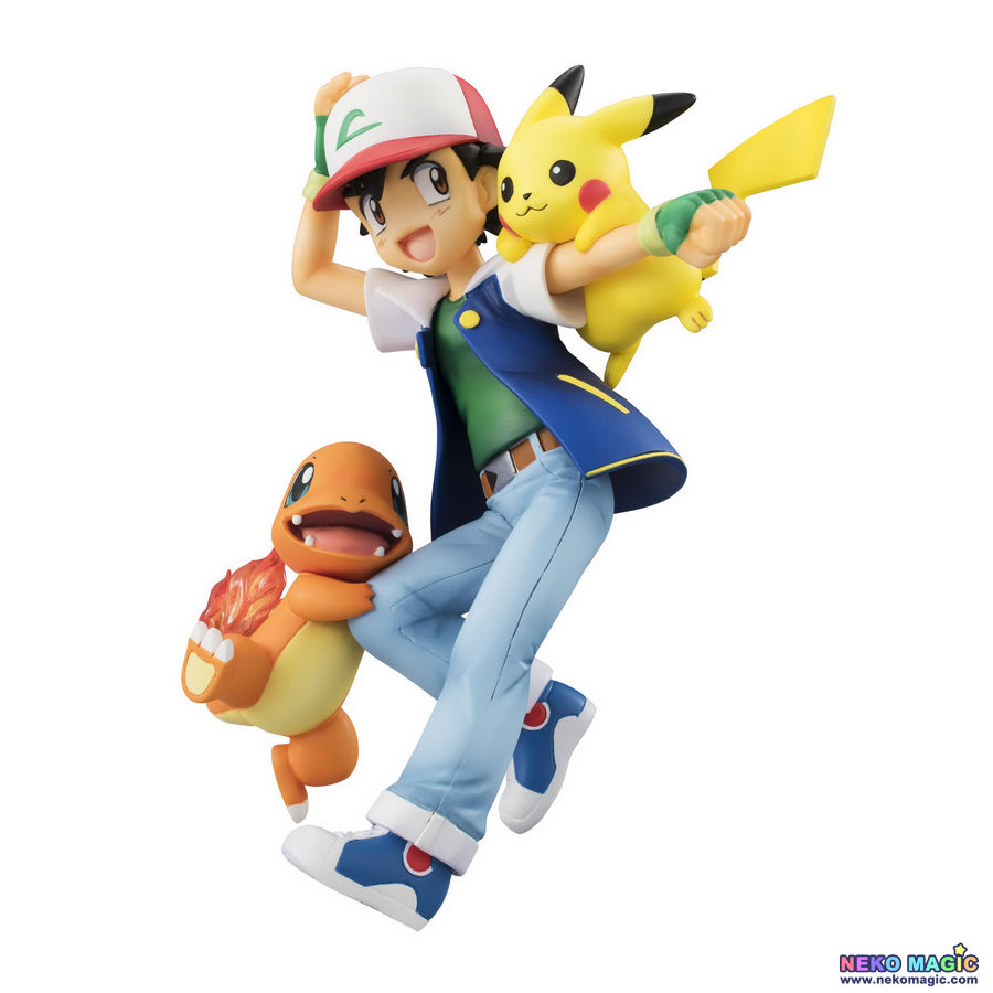 Pokémon – Ash Ketchum, Pikachu, and Charmander PVC figure set by ...