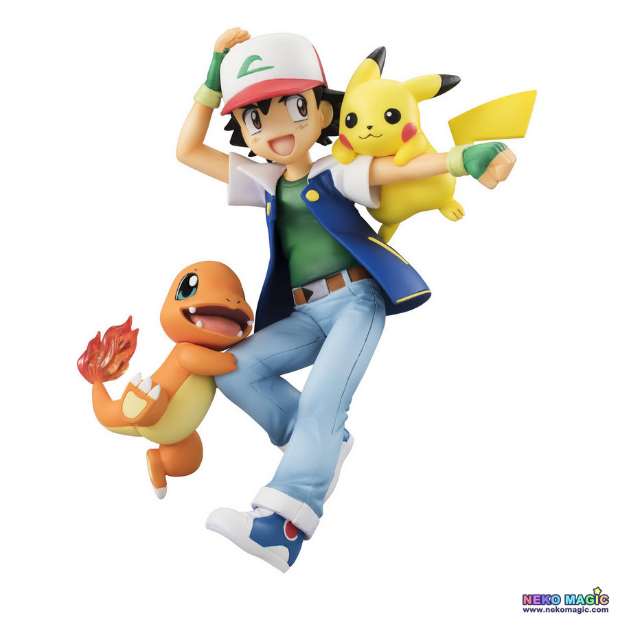 Pokémon – Ash Ketchum, Pikachu, And Charmander Pvc Figure Set By 