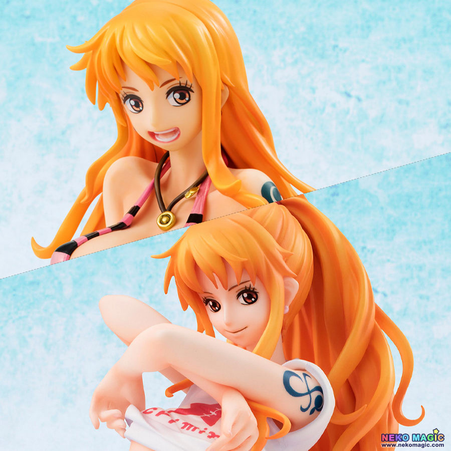 One Piece Nami Ver Bb Pink And Ver Bb 02 Set 1 8 Pvc Figure Set By