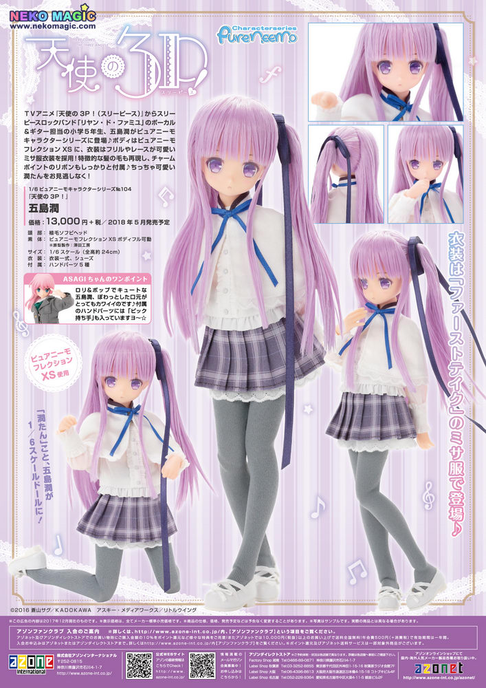 Angel S 3piece Goto Jun Pureneemo Character Series No 104 1 6 Doll By Azone Neko Magic