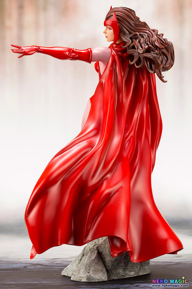 KOTOBUKIYA ARTFX+ MARVEL UNIVERSE Scarlet Witch 1/10 PVC Figure, Figures &  Plastic Kits