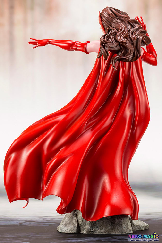 KOTOBUKIYA ARTFX+ MARVEL UNIVERSE Scarlet Witch 1/10 PVC Figure, Figures &  Plastic Kits