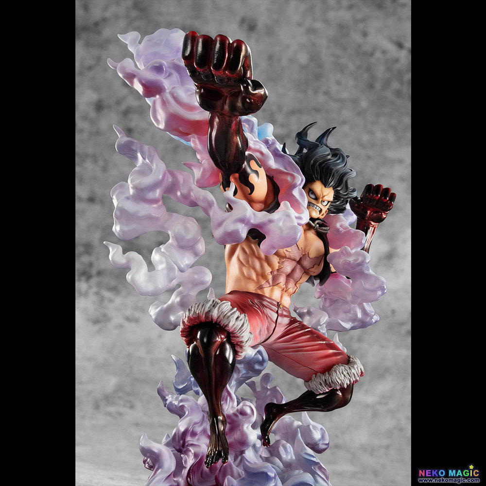 Exclusive One Piece Monkey D Luffy Gear 4 Snakeman P O P Sa Maximum 1 8 Pvc Figure By Megahouse Neko Magic