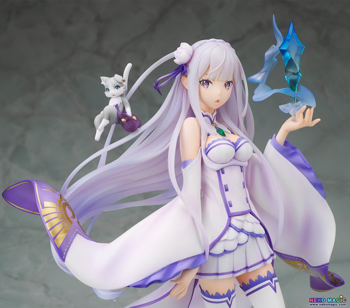 Exclusive Re Zero Emilia Non Scale Pvc Figure By Alpha Omega Neko Magic