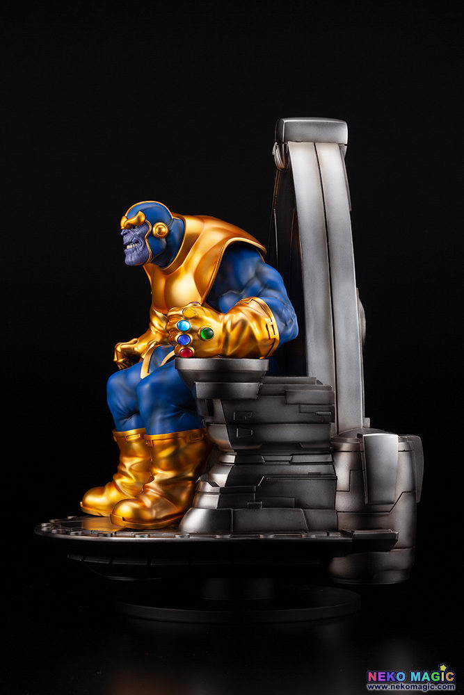 Marvel Comics Thanos On Space Throne Fine Art Statue 16 Cold Cast Figure By Kotobukiya Neko 4301