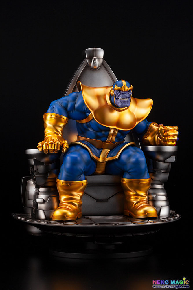 Marvel Comics Thanos On Space Throne Fine Art Statue 16 Cold Cast Figure By Kotobukiya Neko 2666