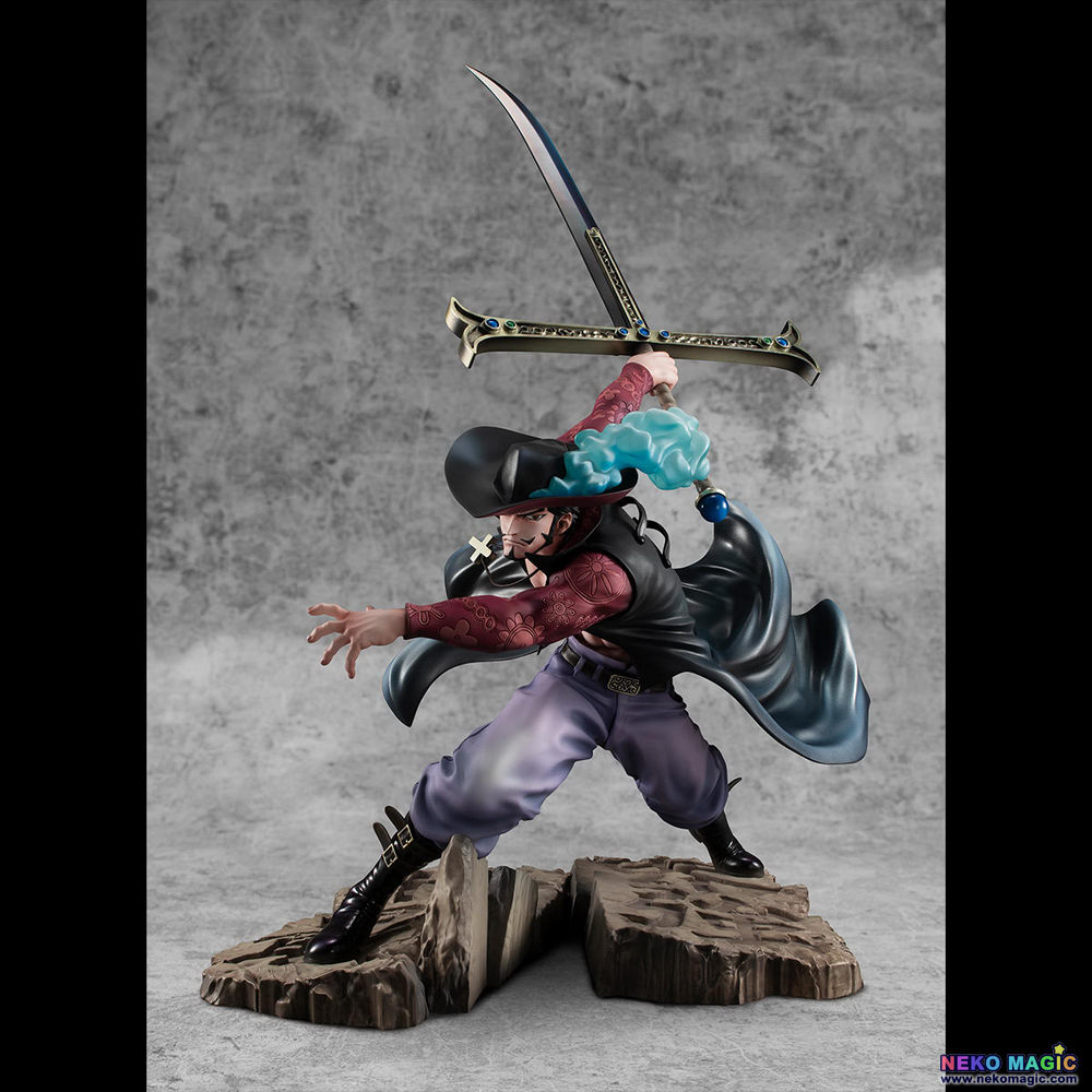 Exclusive One Piece Hawk Eyes Dracule Mihawk P O P Neo Maximum Non Scale Pvc Figure By Megahouse Neko Magic