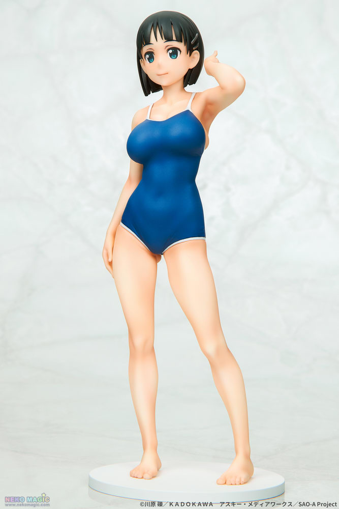 suguha kirigaya navy swimsuit ver